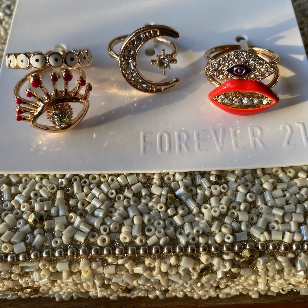 Boho Bling Ring Set